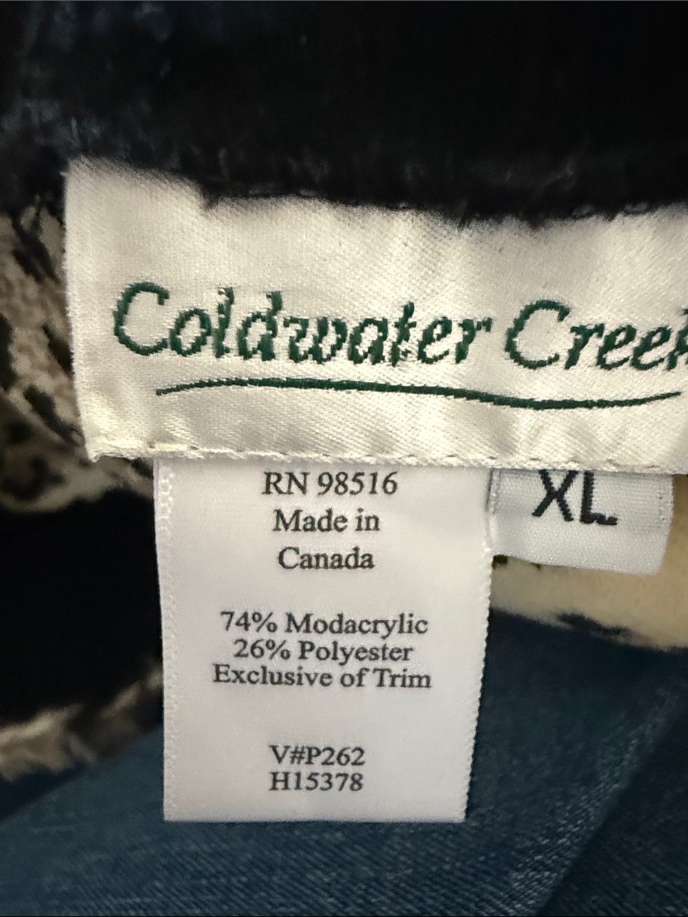 Coldwater Creek Faux Fur Leopard-Print Vest in Beige and Black - Picture 6 of 6